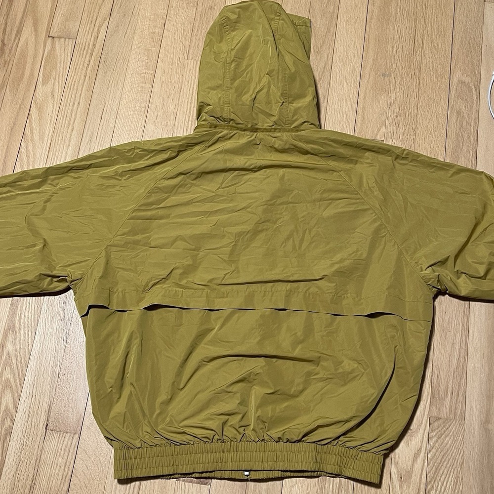 Nike Big Swoosh‎ Windbreaker Jacket Full Zip Mens Sz Small Olive Green Track - Picture 8 of 8
